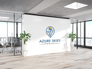 Logo Design by Deziners Zone for Azure Skies Travel | Design: #35731676