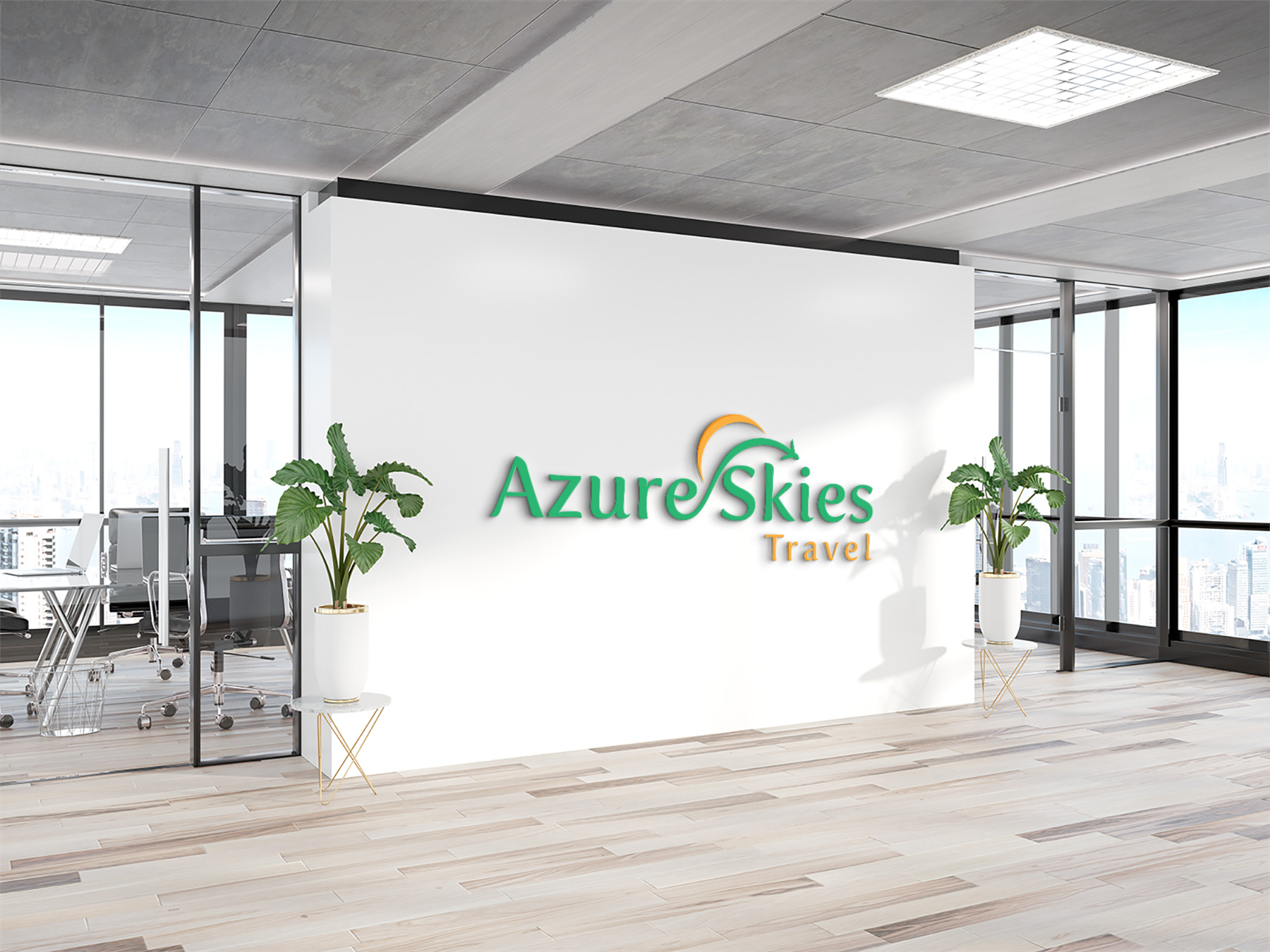 Logo Design by Deziners Zone for Azure Skies Travel | Design #35731677
