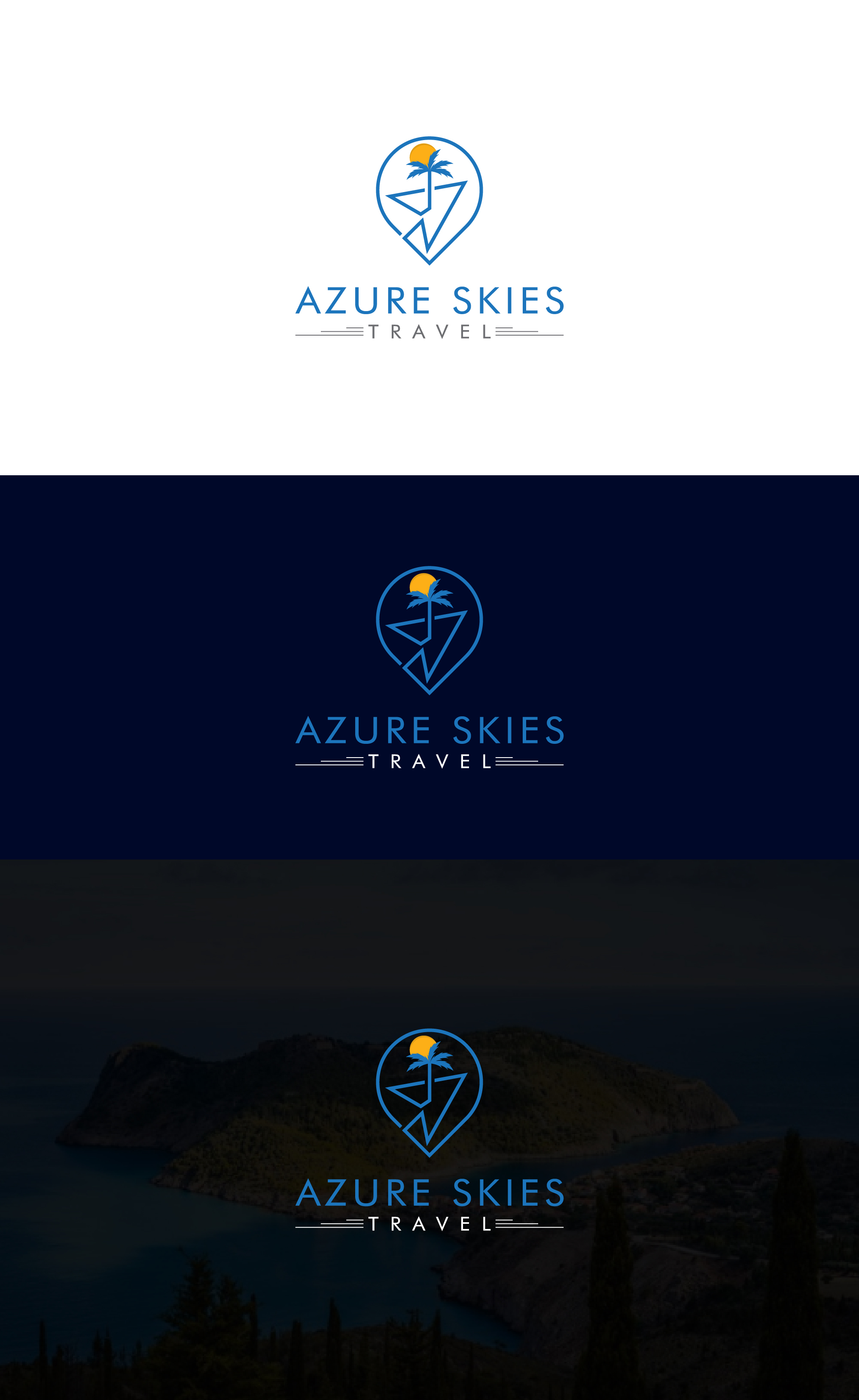 Logo Design by Deziners Zone for Azure Skies Travel | Design #35731678