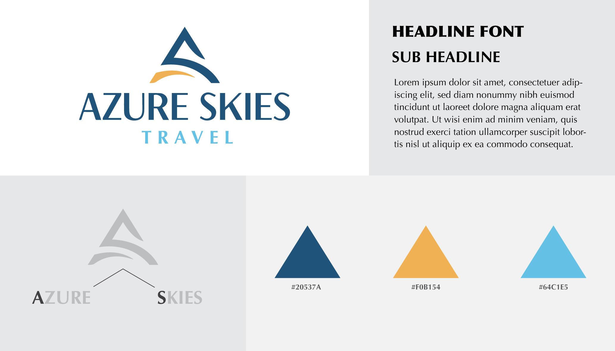 Design de Logo par A.Mousta pour Azure Skies Travel | Design #35749689