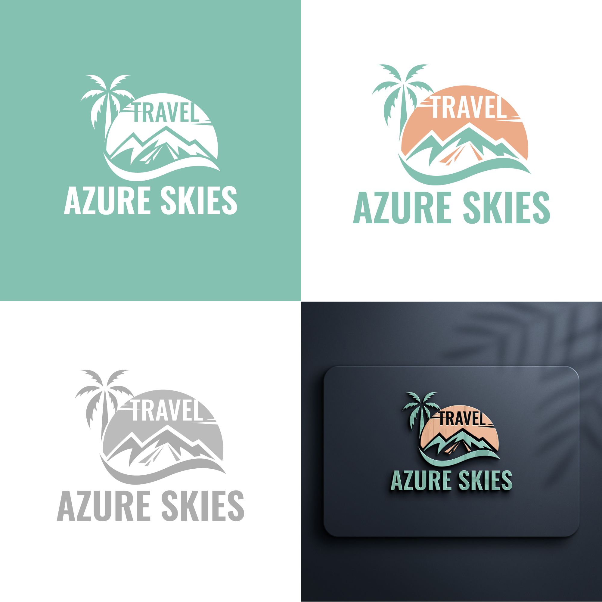 Logo Design by sourcead23 for Azure Skies Travel | Design #35743324