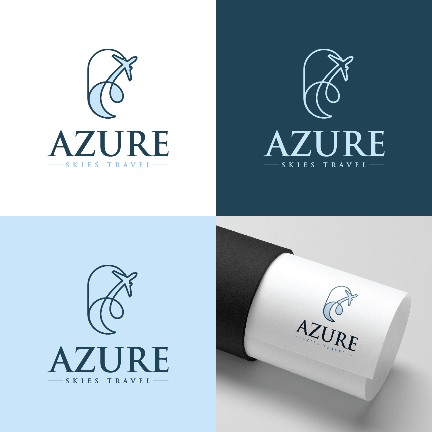 Design de Logo par Maxo-Biz pour Azure Skies Travel | Design #35737279