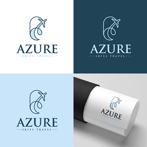 Logo Design by Maxo-Biz for Azure Skies Travel | Design: #35737279