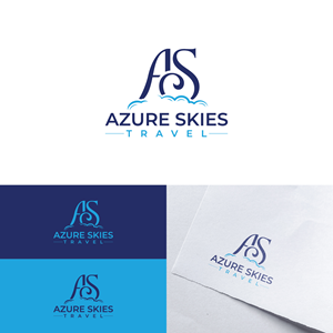 Logo Design by Maxo-Biz for Azure Skies Travel | Design: #35737280