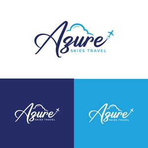 Logo Design by Maxo-Biz for Azure Skies Travel | Design: #35737281
