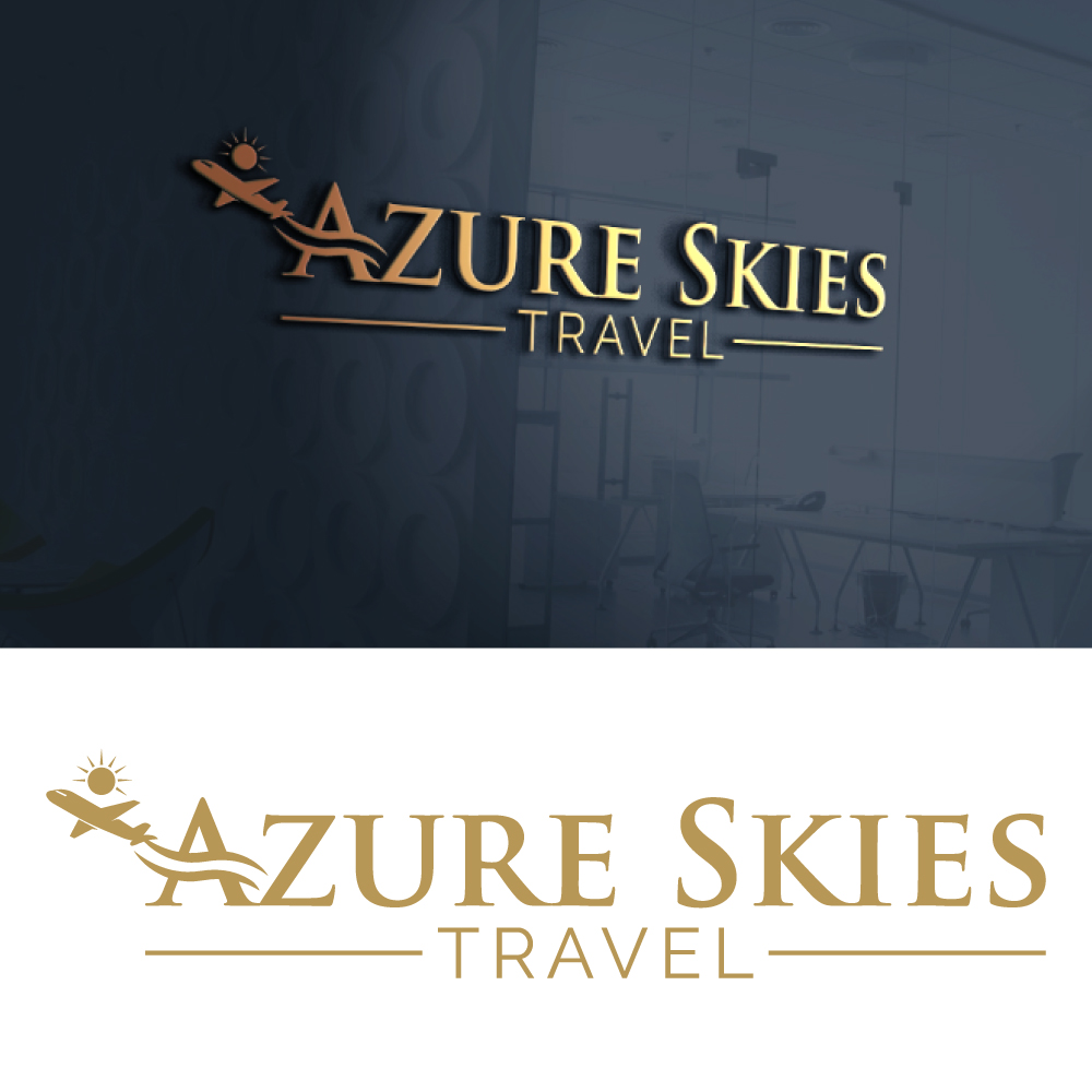 Logo Design by Dior design for Azure Skies Travel | Design #35732568