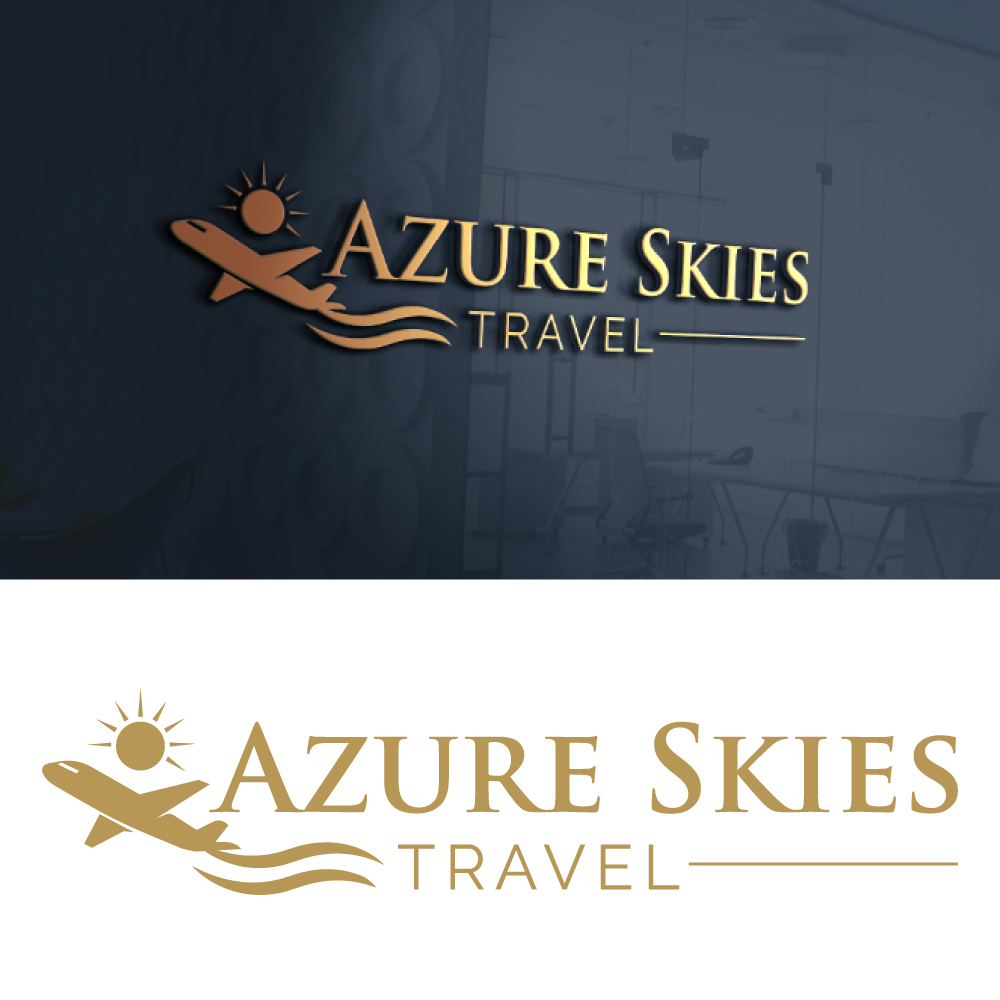 Logo Design by Dior design for Azure Skies Travel | Design #35806967