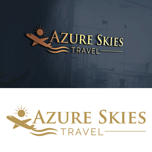 Logo Design by Dior design for Azure Skies Travel | Design: #35806967