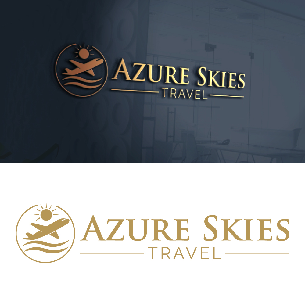 Logo-Design von Dior design für Azure Skies Travel | Design #35806999