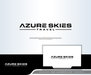 Logo Design by in creative for Azure Skies Travel | Design: #35728531