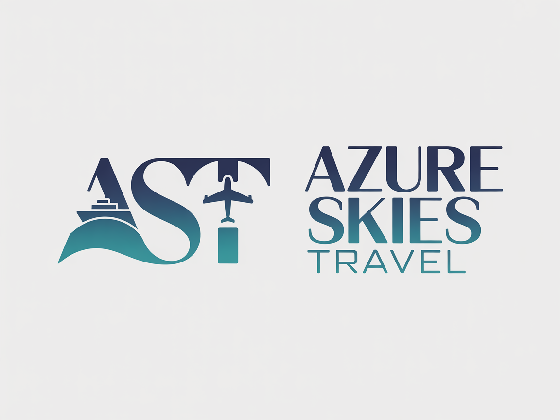Logo Design by Design92 for Azure Skies Travel | Design #35768148