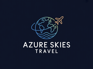 Logo Design by Design92 for Azure Skies Travel | Design: #35768150