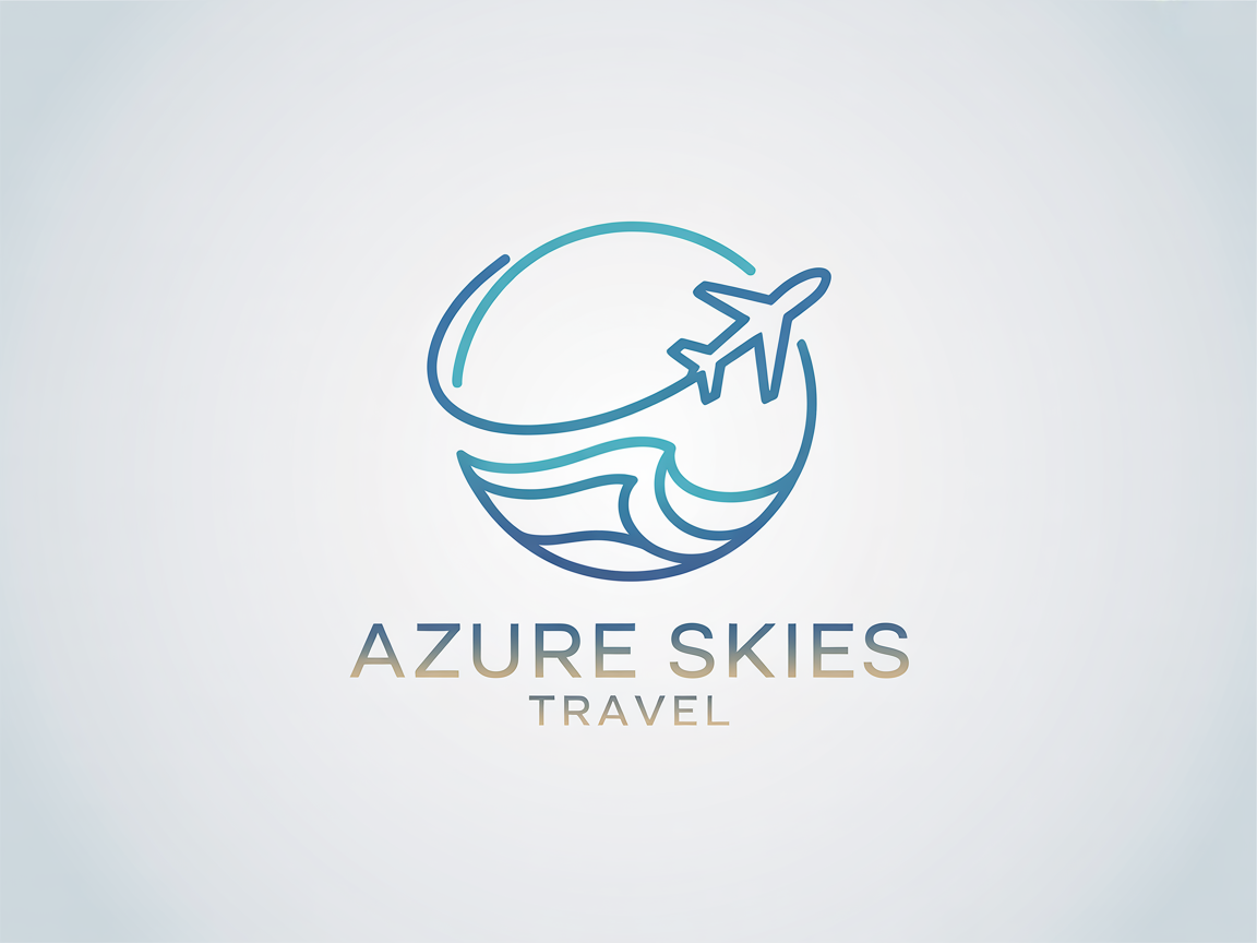 Logo Design by Design92 for Azure Skies Travel | Design #35768154