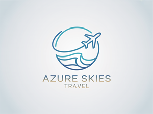 Logo Design by Design92 for Azure Skies Travel | Design: #35768154