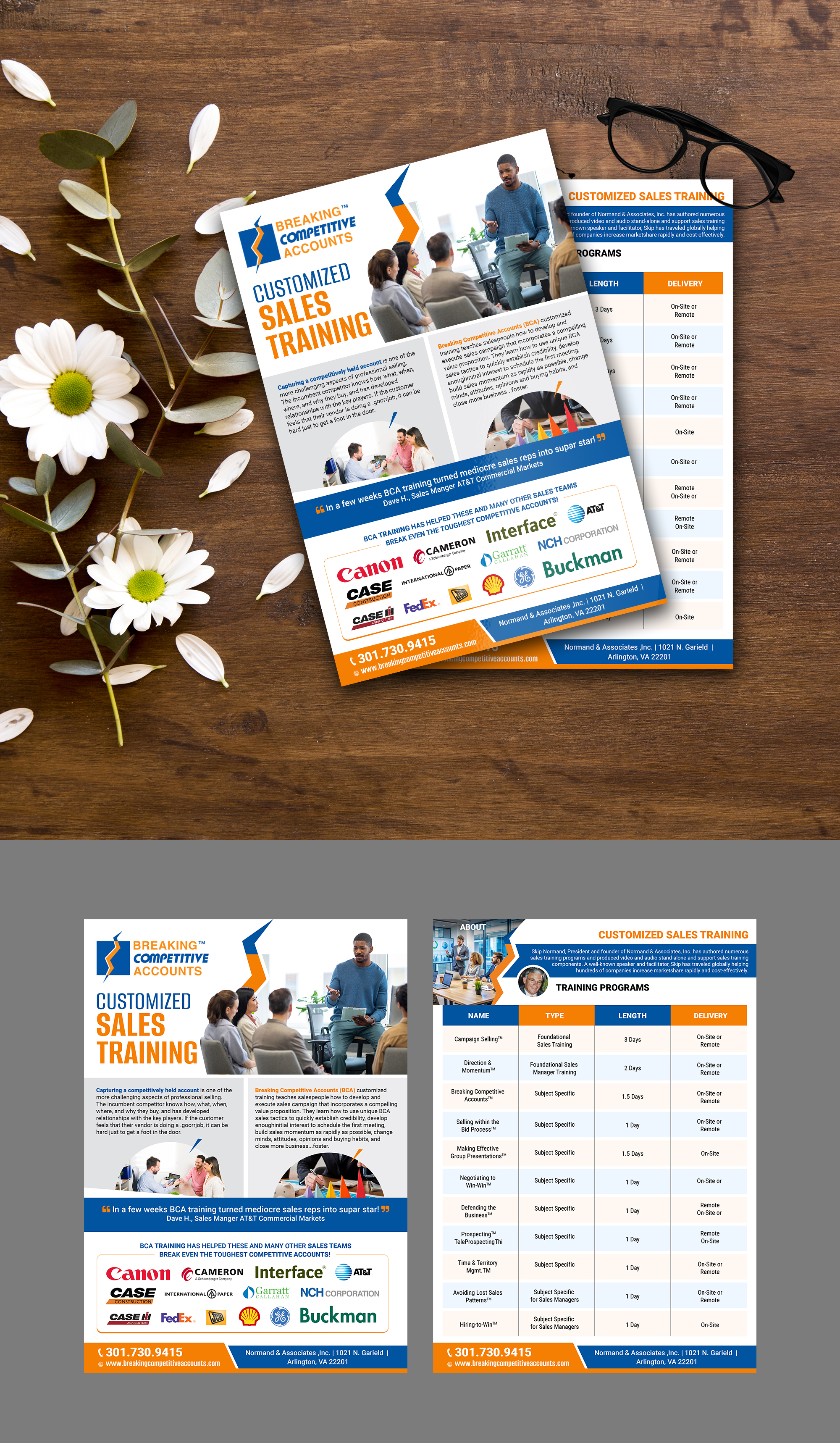 Flyer Design by websmartusa for Normand & Associates, Inc. | Design #35731490