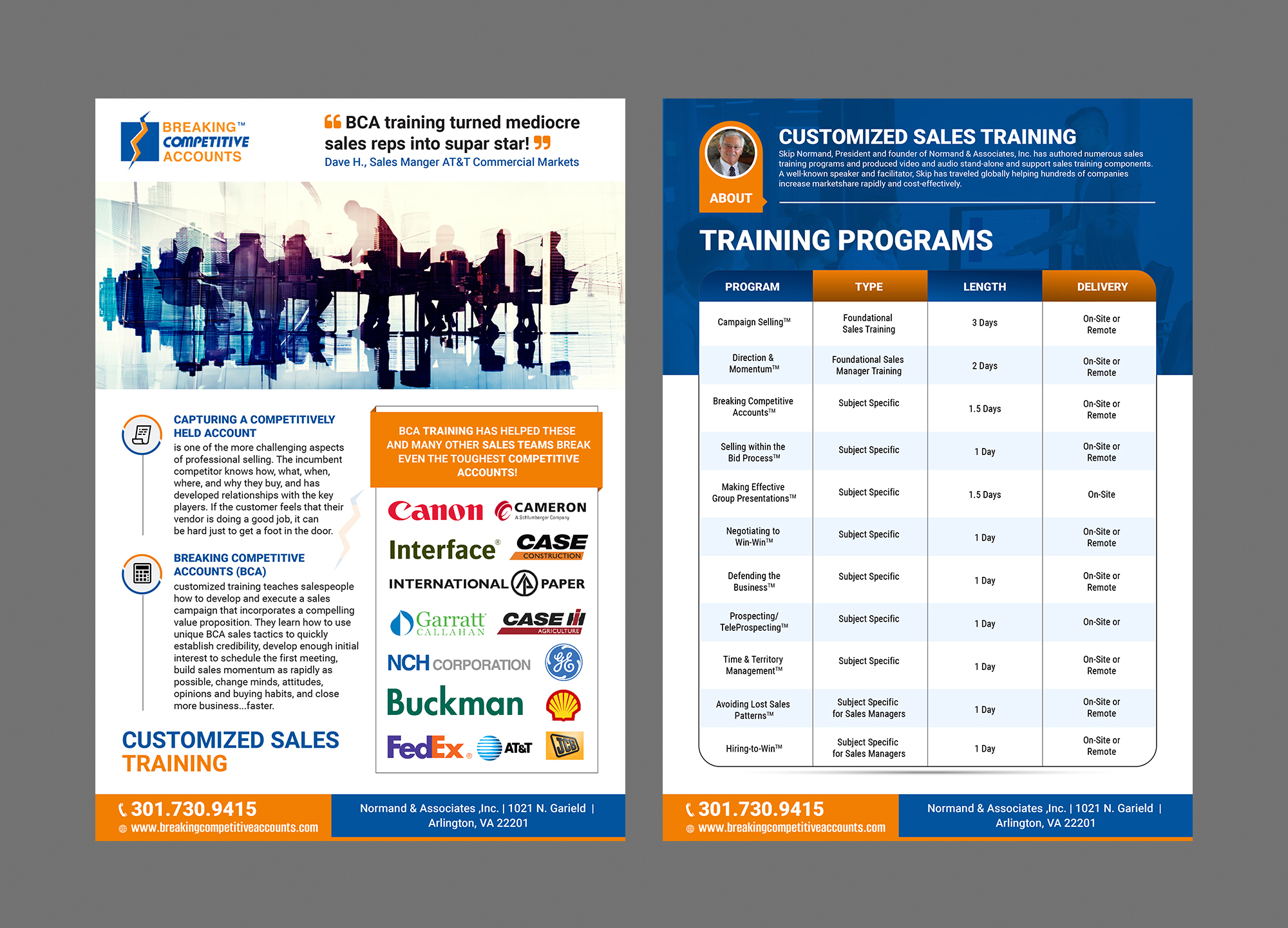 Flyer Design by websmartusa for Normand & Associates, Inc. | Design #35759196