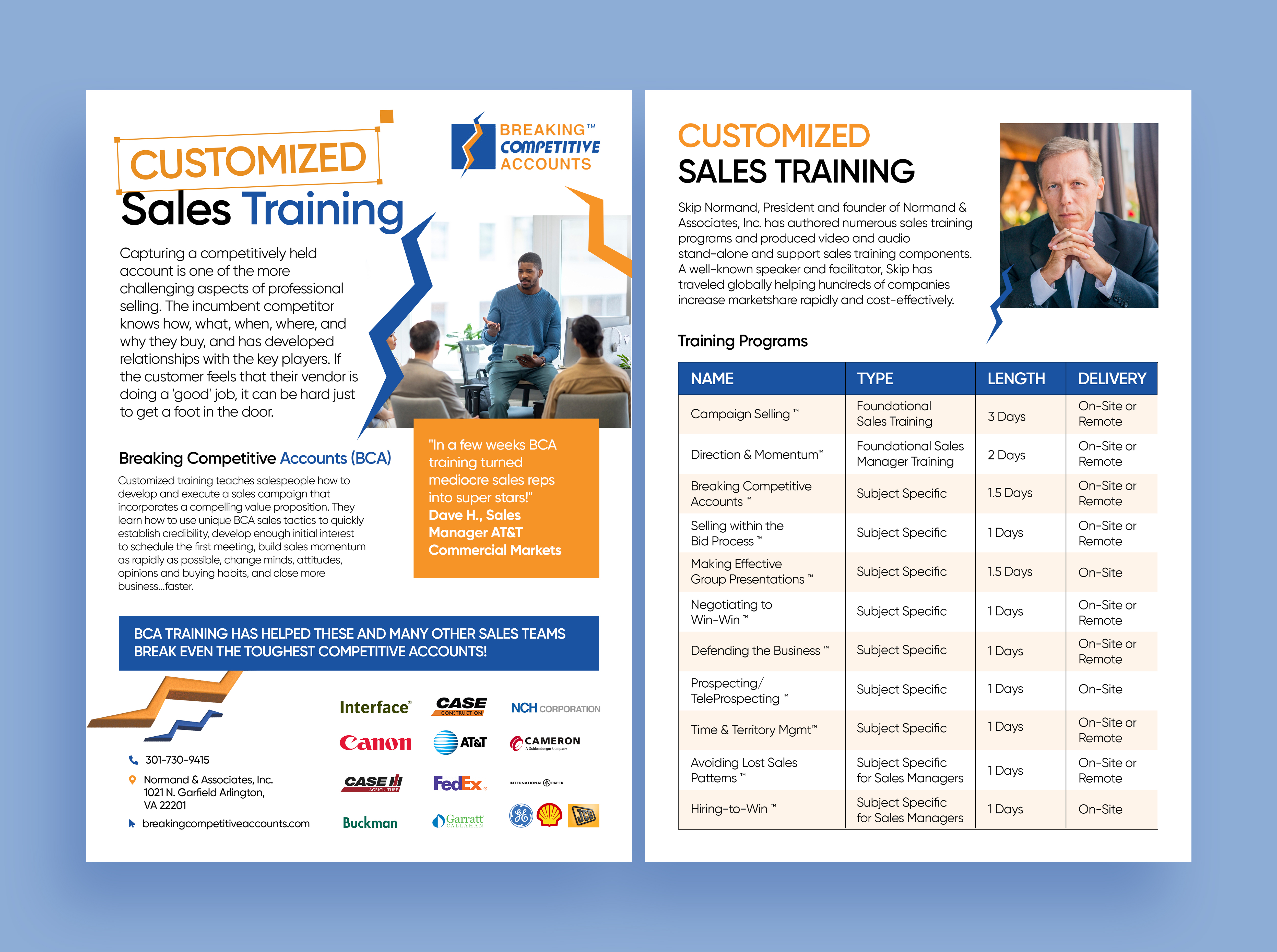 Flyer Design by Graphic Guy for Normand & Associates, Inc. | Design #35732228
