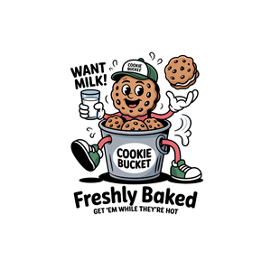Cookie bucket food truck character