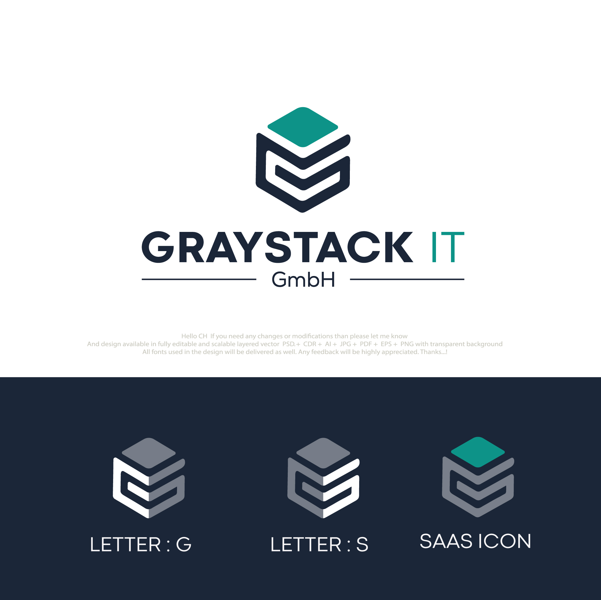 Logo-Design von logofy2025 für Graystack IT GmbH | Design #35790928