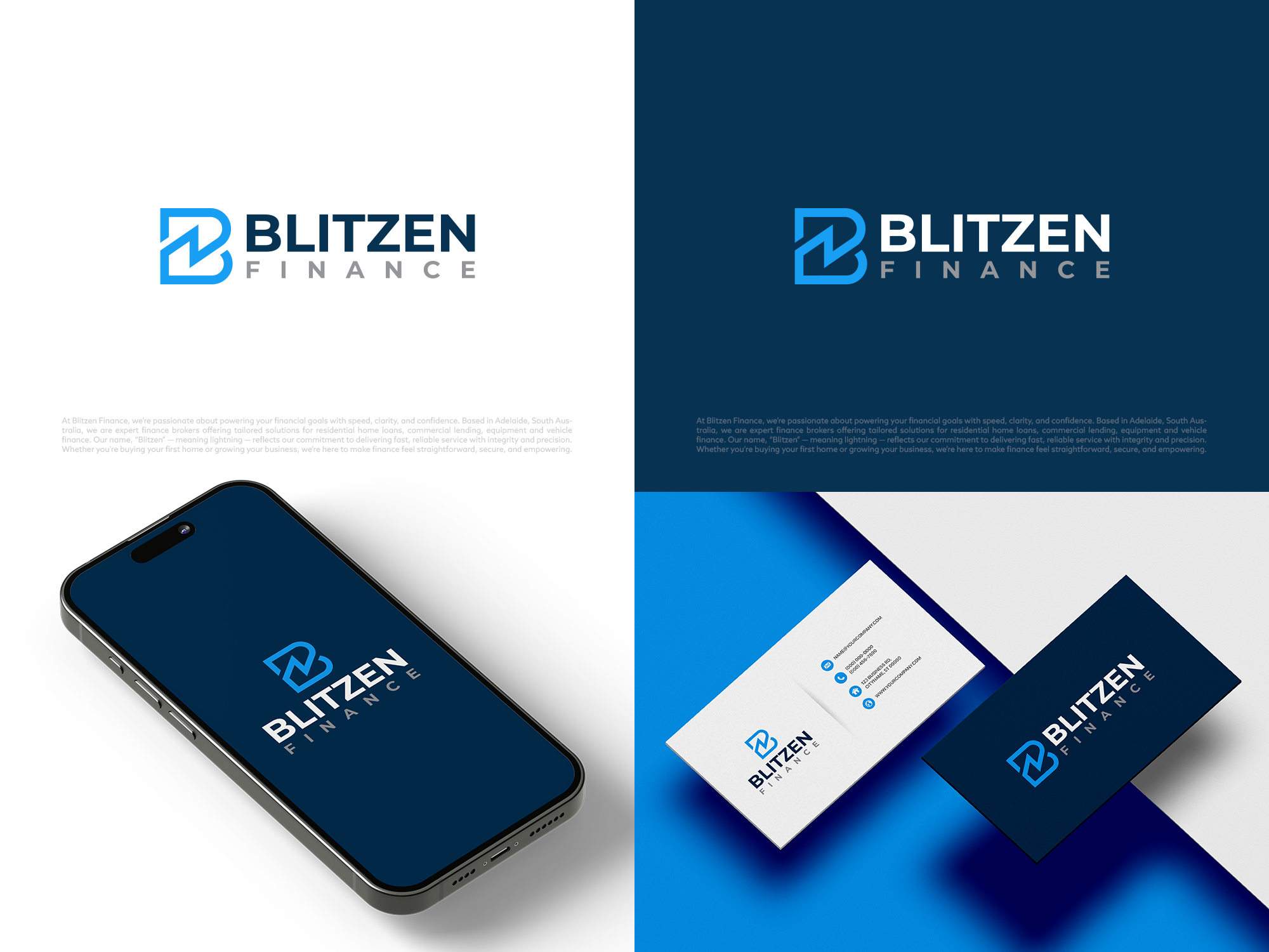 Logo Design by COLOUR CREATIVE for Blitzen Finance | Design #35778048