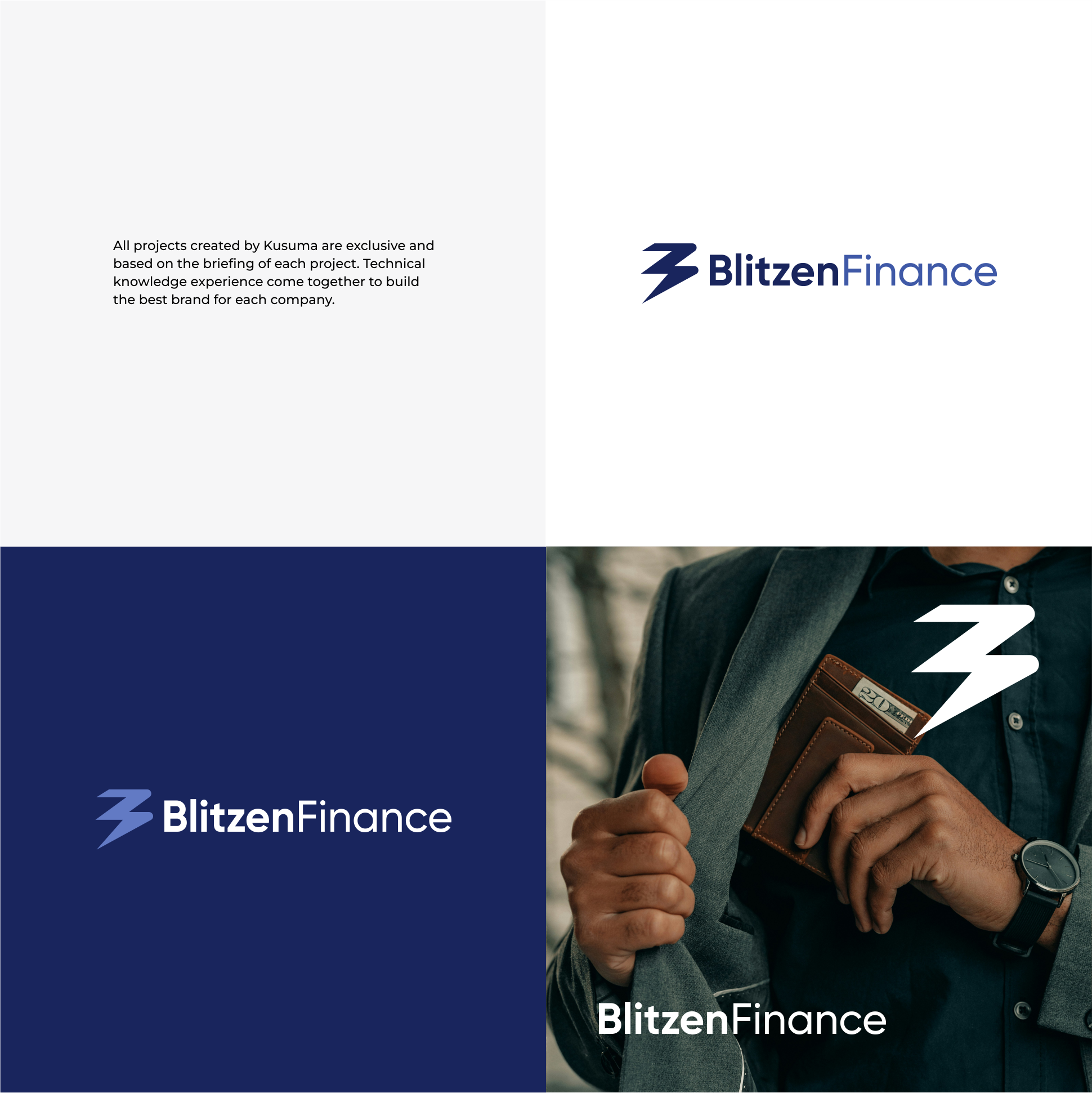Logo Design by Kusuma Studio for Blitzen Finance | Design #35765235