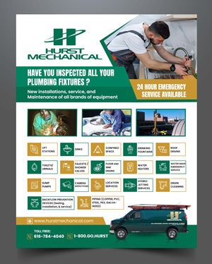 Flyer Design by designcircle for Hurst Mechanical | Design: #35774506