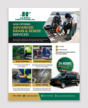 Flyer Design by debdesign for Hurst Mechanical | Design: #35765760