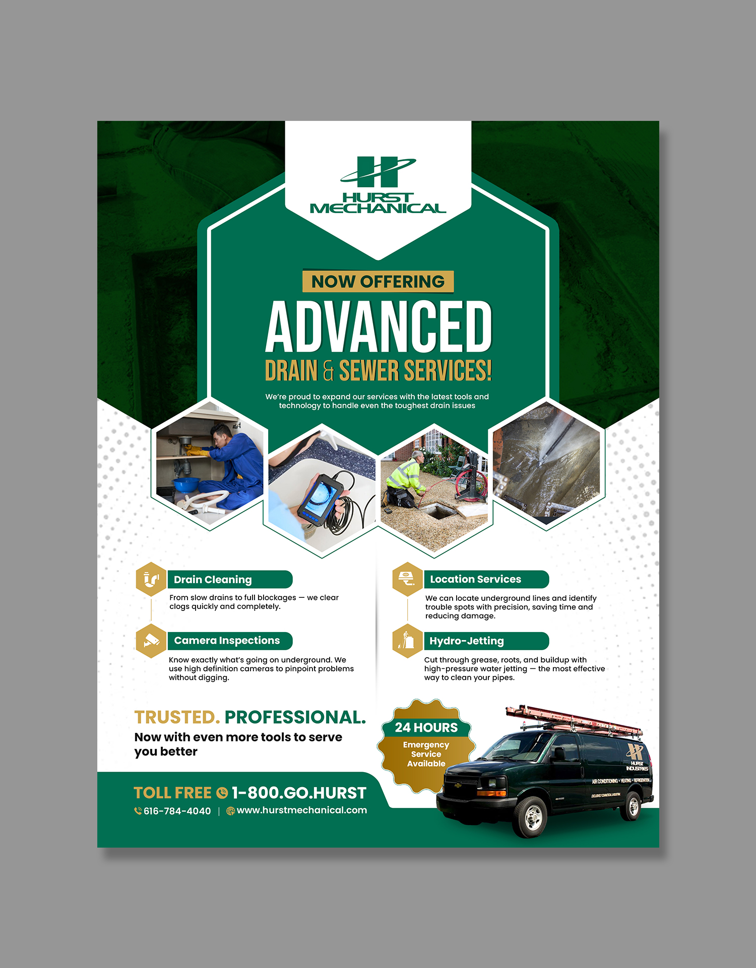 Flyer Design by debdesign for Hurst Mechanical | Design #35765773