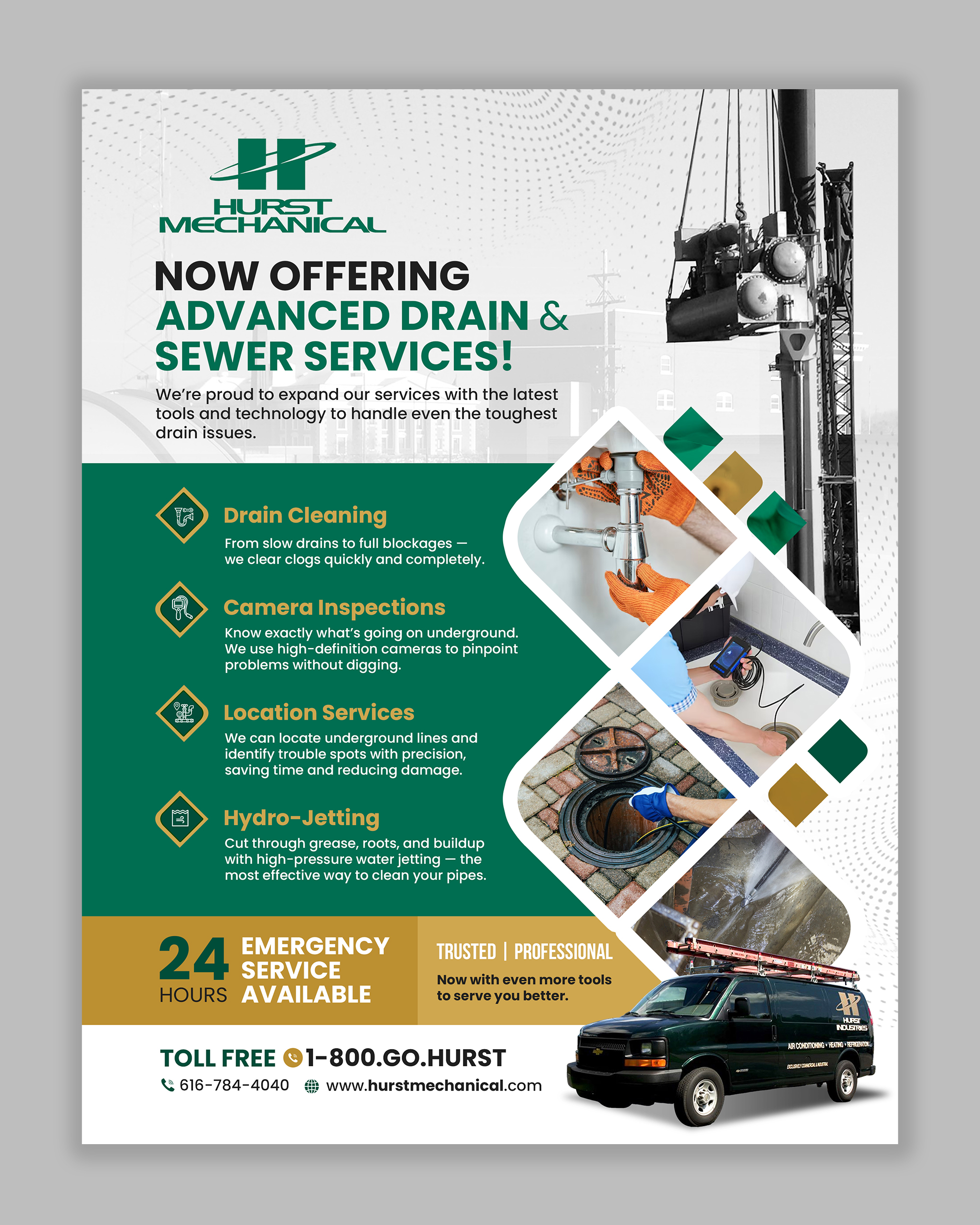 Flyer Design by debdesign for Hurst Mechanical | Design #35765803