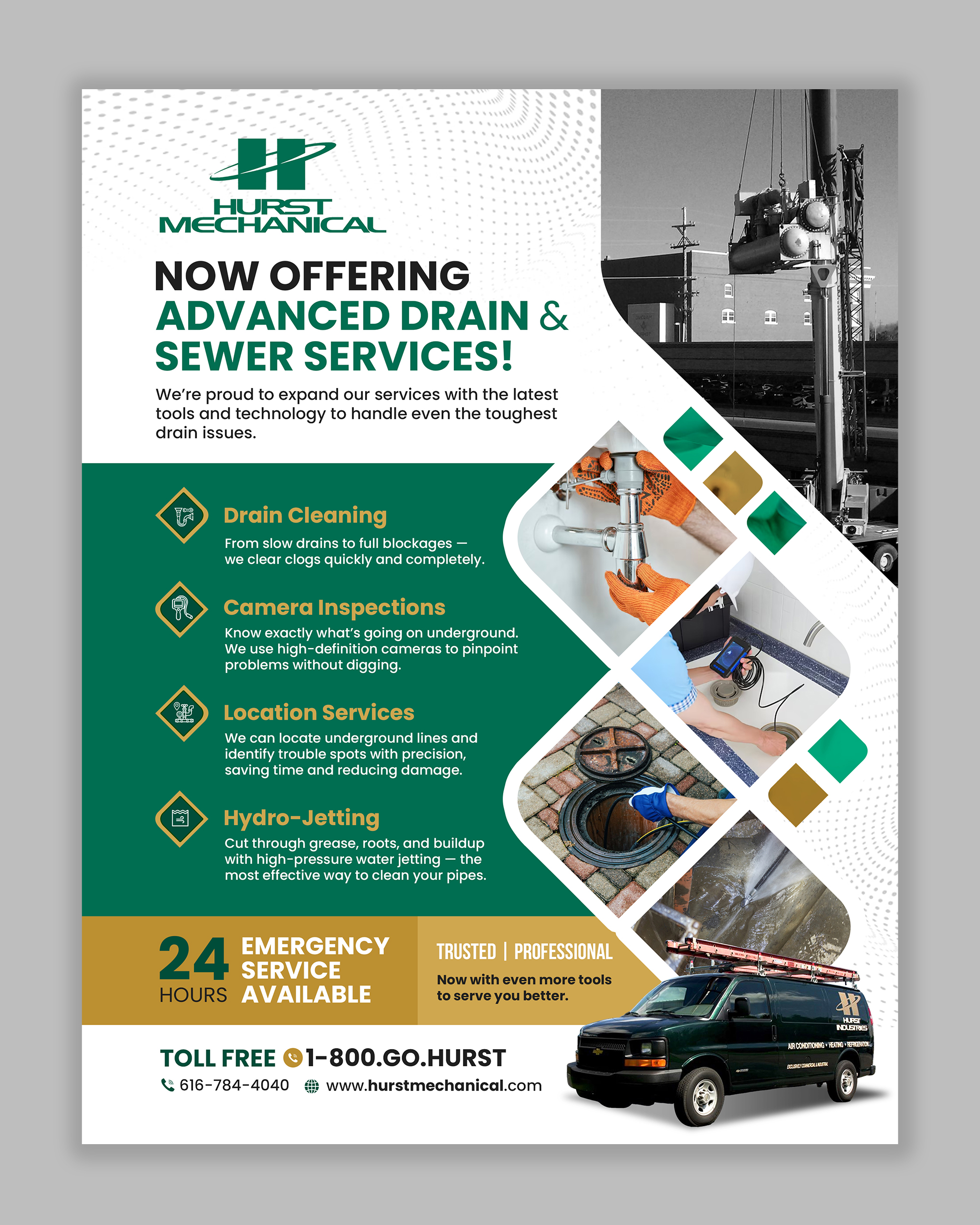 Design de Flyer par debdesign pour Hurst Mechanical | Design #35765804