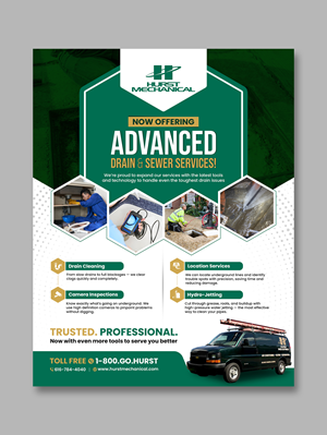 Flyer Design by debdesign for Hurst Mechanical | Design: #35771049