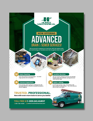 Flyer Design by debdesign for Hurst Mechanical | Design: #35777690