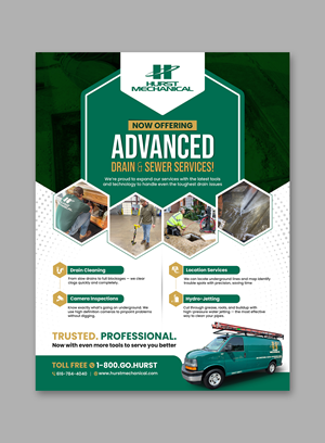 Flyer Design by debdesign for Hurst Mechanical | Design: #35857021