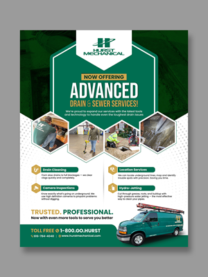 Flyer Design by debdesign for Hurst Mechanical | Design: #35860873