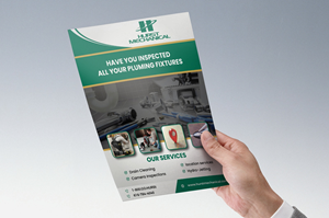 Flyer Design by Deziners Zone for Hurst Mechanical | Design: #35766858