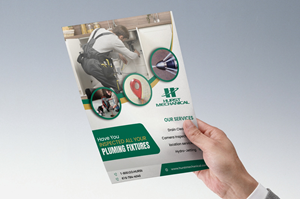 Flyer Design by Deziners Zone for Hurst Mechanical | Design: #35766859