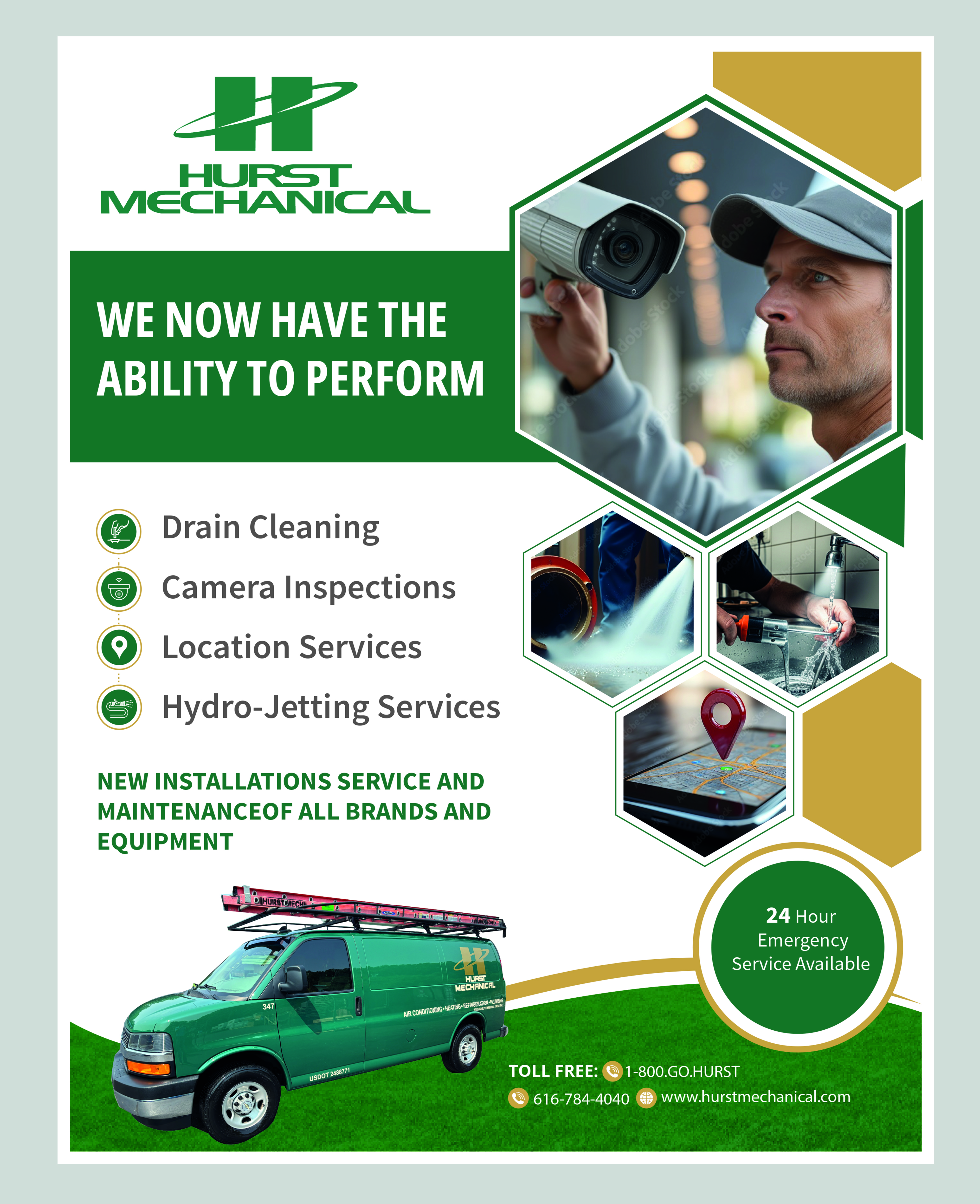 Design de Flyer par Shabnum Khan pour Hurst Mechanical | Design #35787723