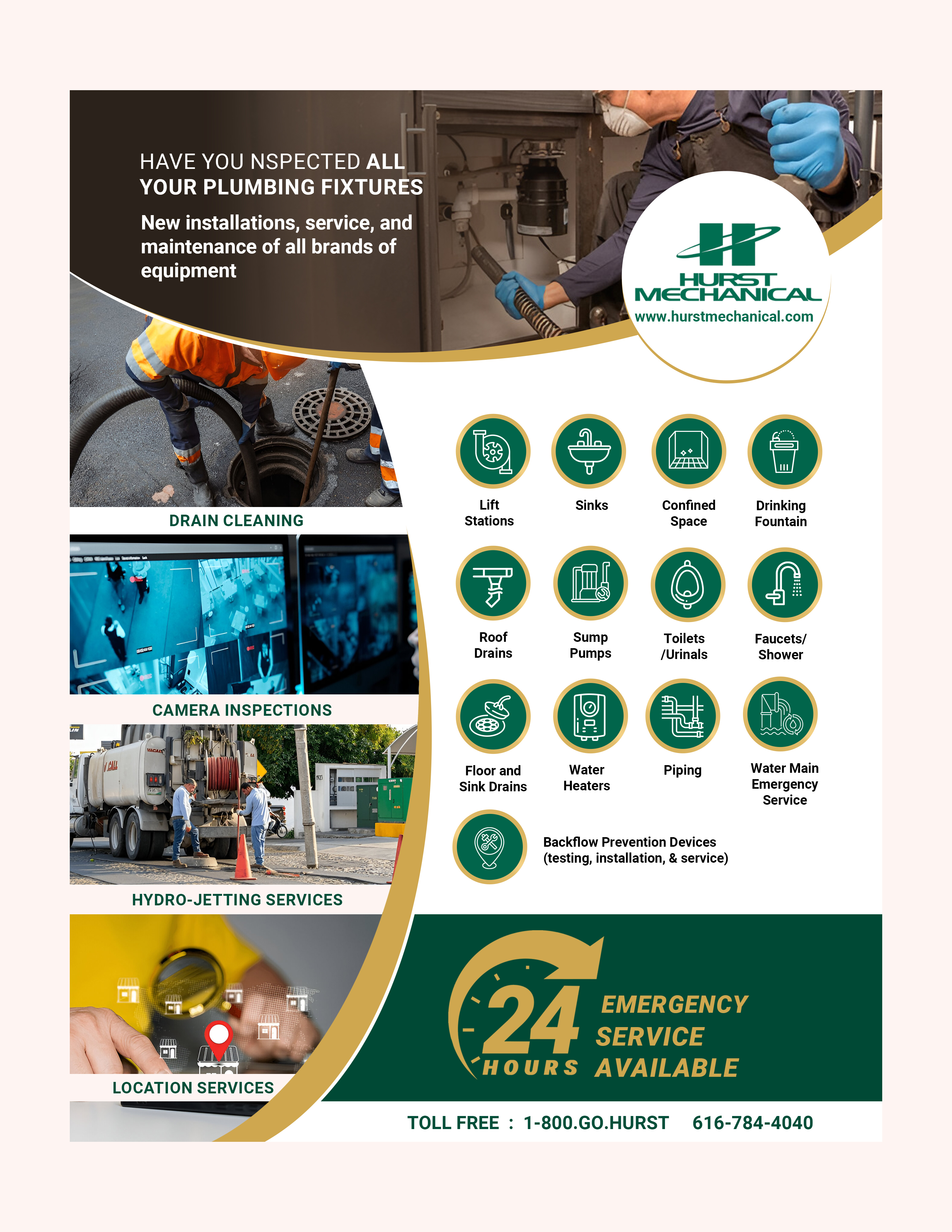 Flyer Design by SAI DESIGNS for Hurst Mechanical | Design #35771962