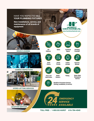 Flyer Design by SAI DESIGNS for Hurst Mechanical | Design: #35771962