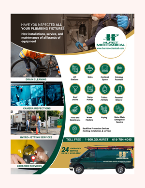 Flyer Design by SAI DESIGNS for Hurst Mechanical | Design: #35772019