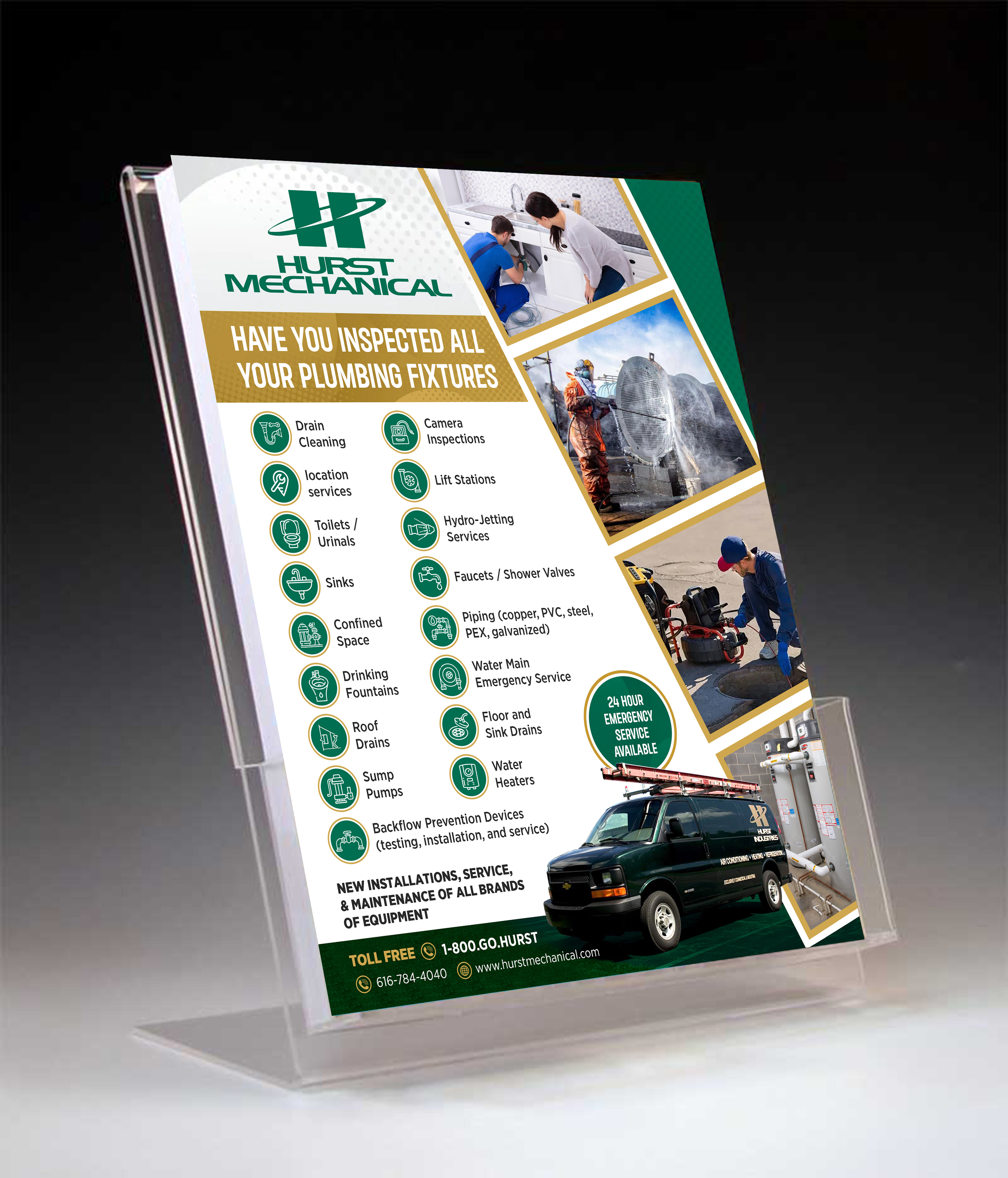 Design de Flyer par GraphicsGuru pour Hurst Mechanical | Design #35761891