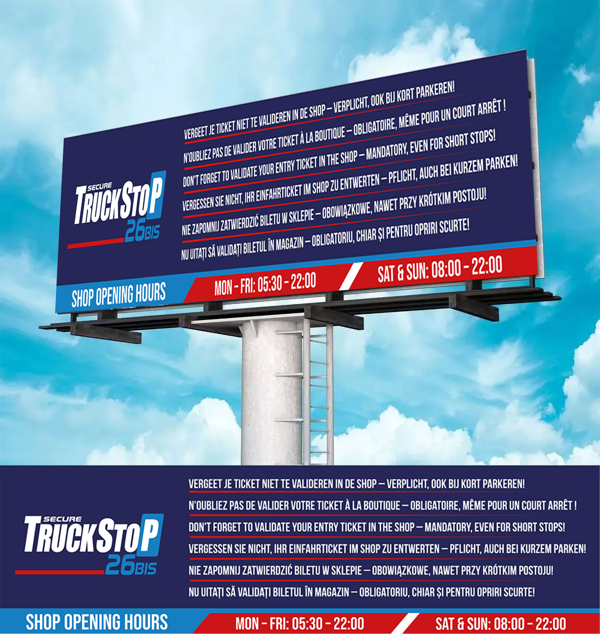 Billboard Design by WrapTonic24 for Truckstop 26Bis BV | Design #35794592