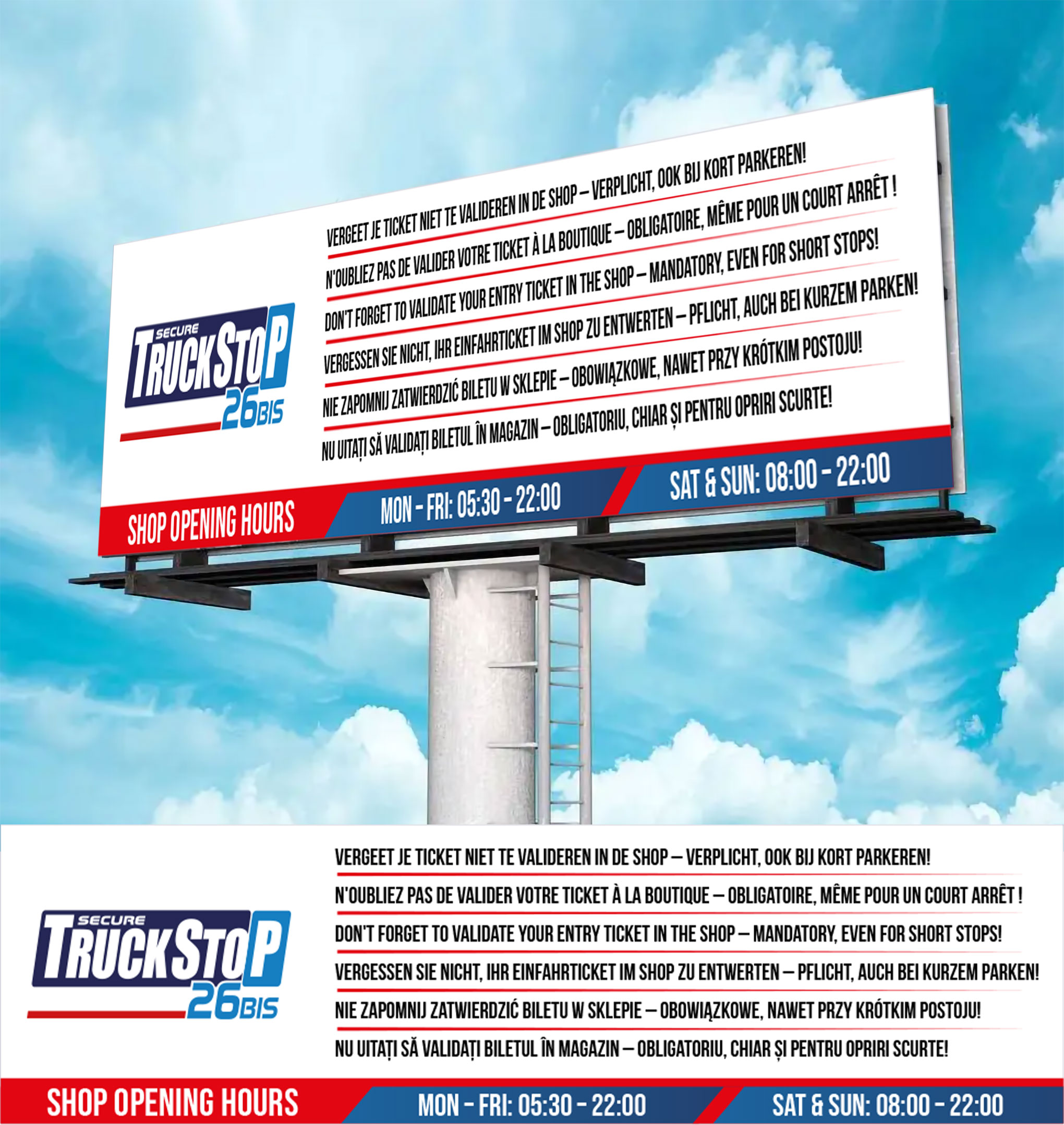 Billboard Design by WrapTonic24 for Truckstop 26Bis BV | Design #35794593