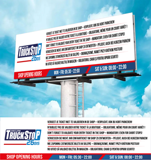 Diseño de Cartelera por WrapTonic24 para Truckstop 26Bis BV | Diseño: #35794593