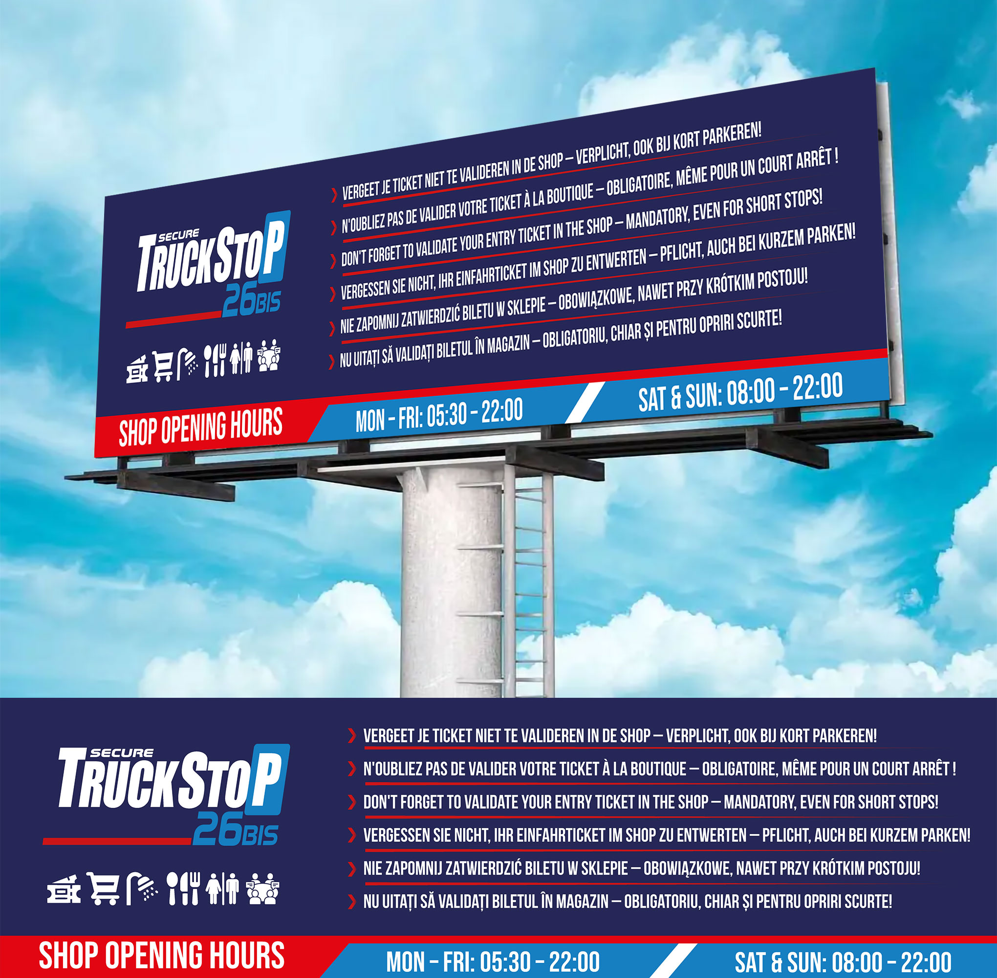 Billboard Design by WrapTonic24 for Truckstop 26Bis BV | Design #35794594