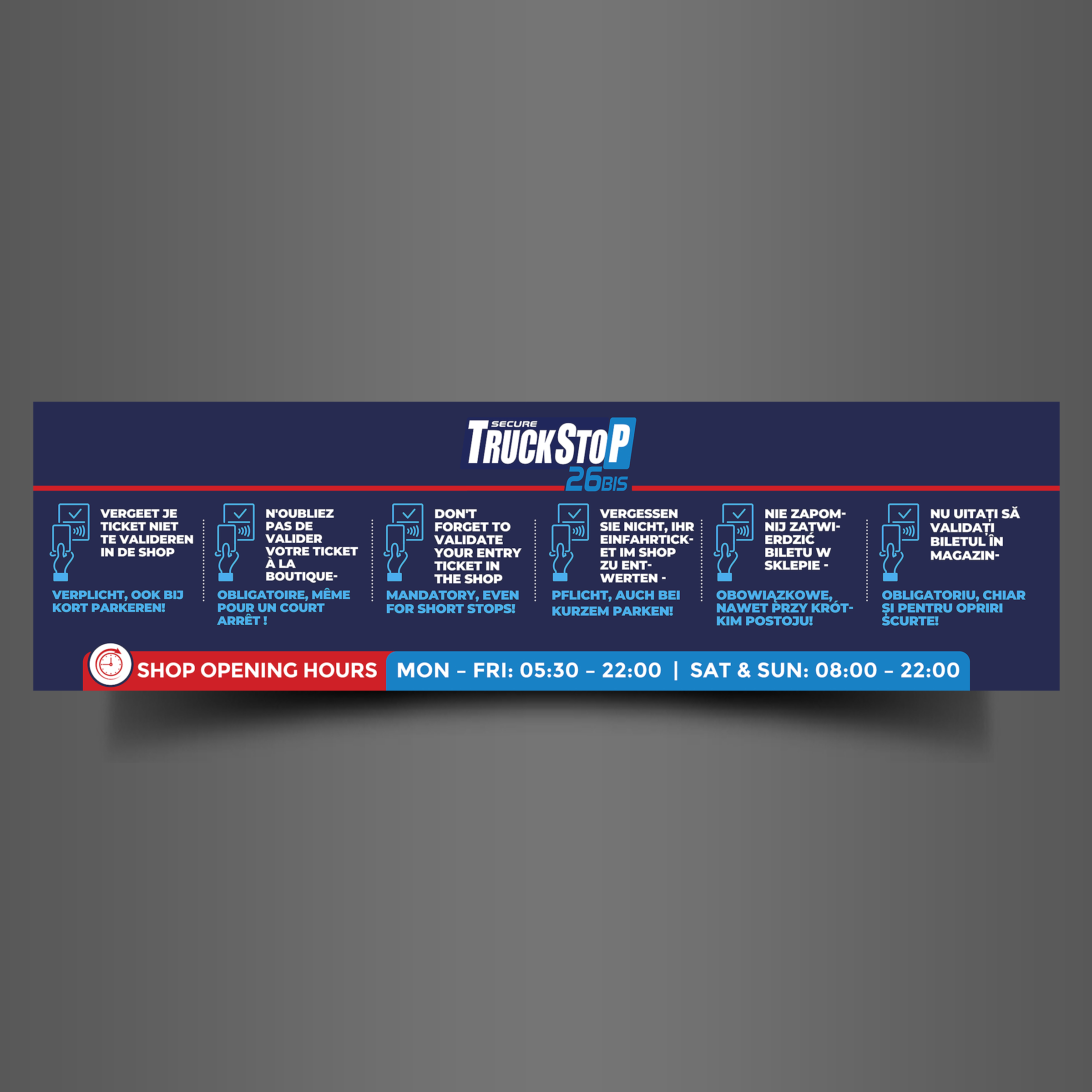 Werbetafel-Design von Designers Hub für Truckstop 26Bis BV | Design #35804657