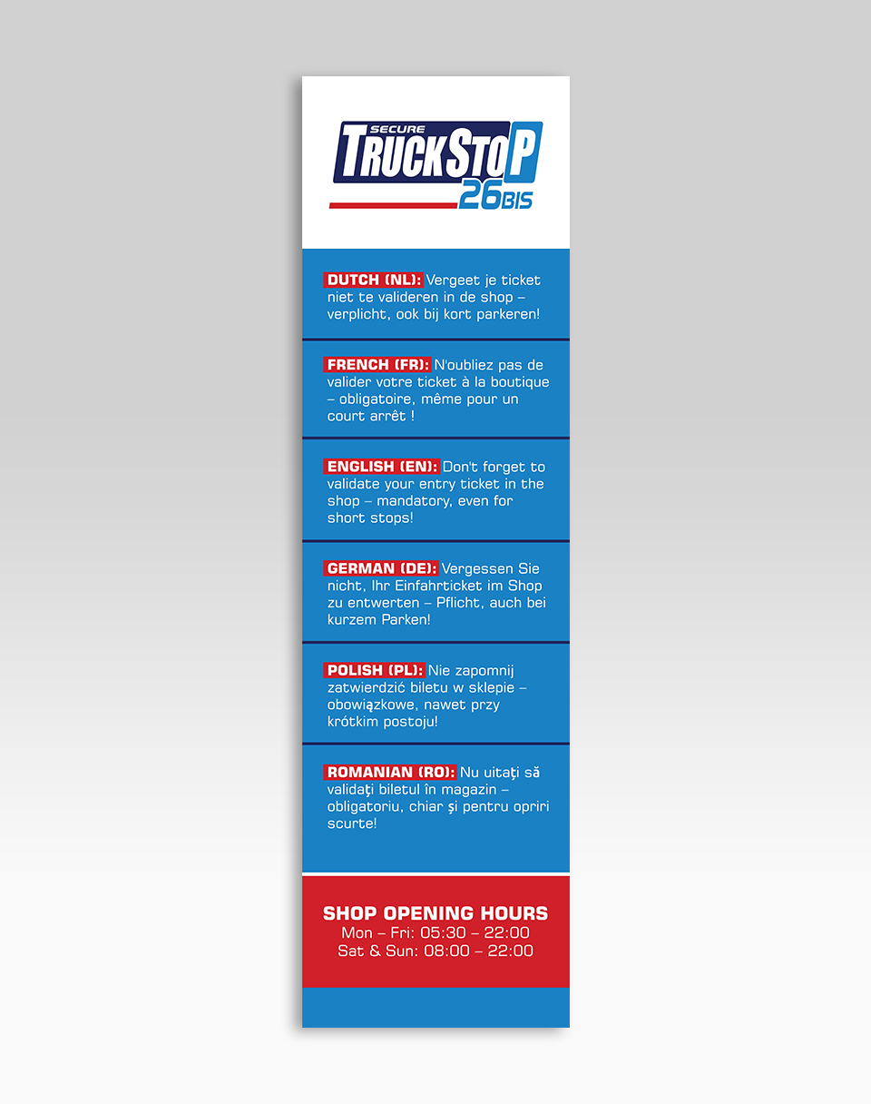 Diseño de Cartelera por YourLogoMaster para Truckstop 26Bis BV | Diseño #35781779