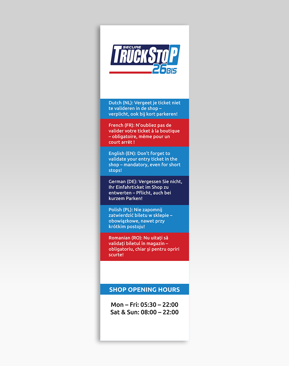 Billboard Design by YourLogoMaster for Truckstop 26Bis BV | Design #35781781