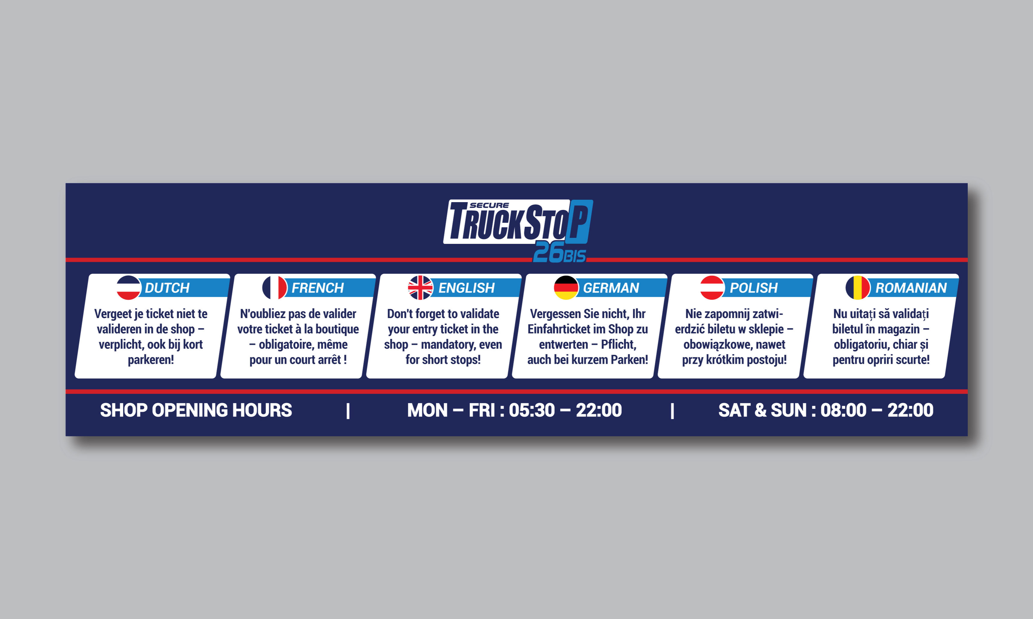 Billboard Design by Designz Zone for Truckstop 26Bis BV | Design #35780354