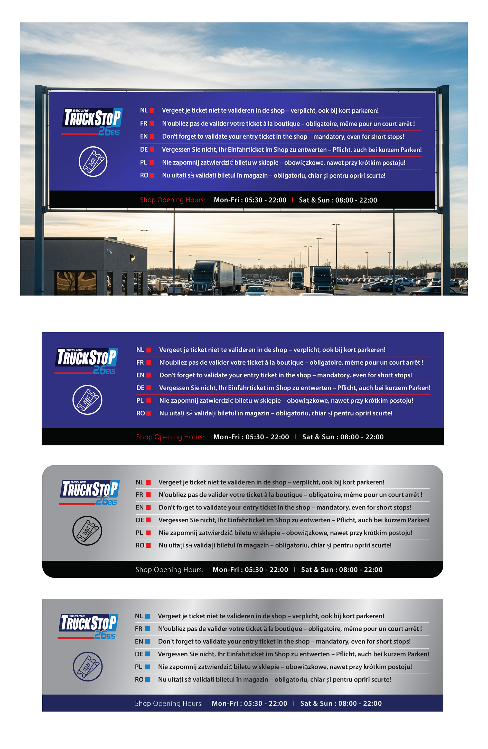 Billboard Design by Result Design for Truckstop 26Bis BV | Design #35779622
